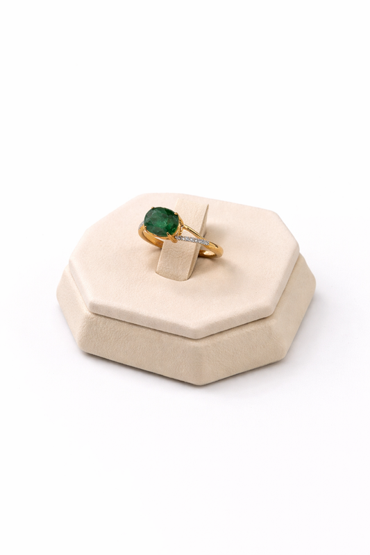 Anillo Esmeralda Oval