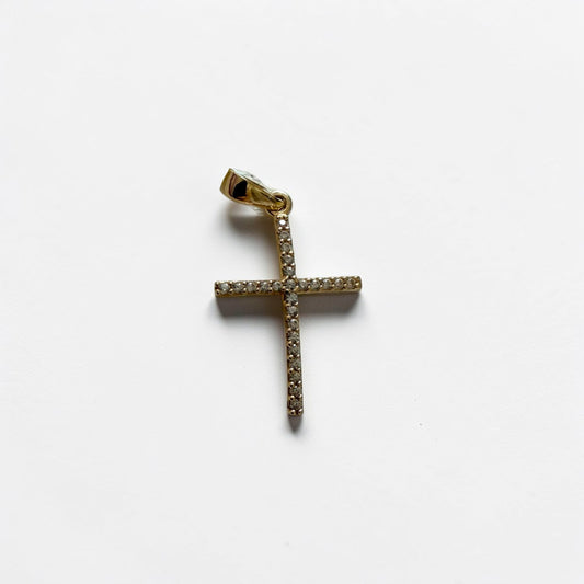 Cruz con Zirconias 14k